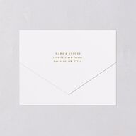 Antique Botanical Garland All-in-One Wedding Invitations Champagne Signature Light Both Recipient and Return Addresses No