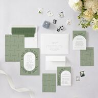 Love Is Patient Wedding Invitations Thyme Signature Blank No Standard