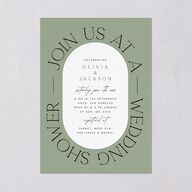 Love Is Patient Bridal Shower Invitations Thyme Signature Blank Standard