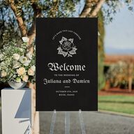 Moody Gothic Rose Standard Welcome Sign Large Midnight Standard Indoor Foam Core L Welcome