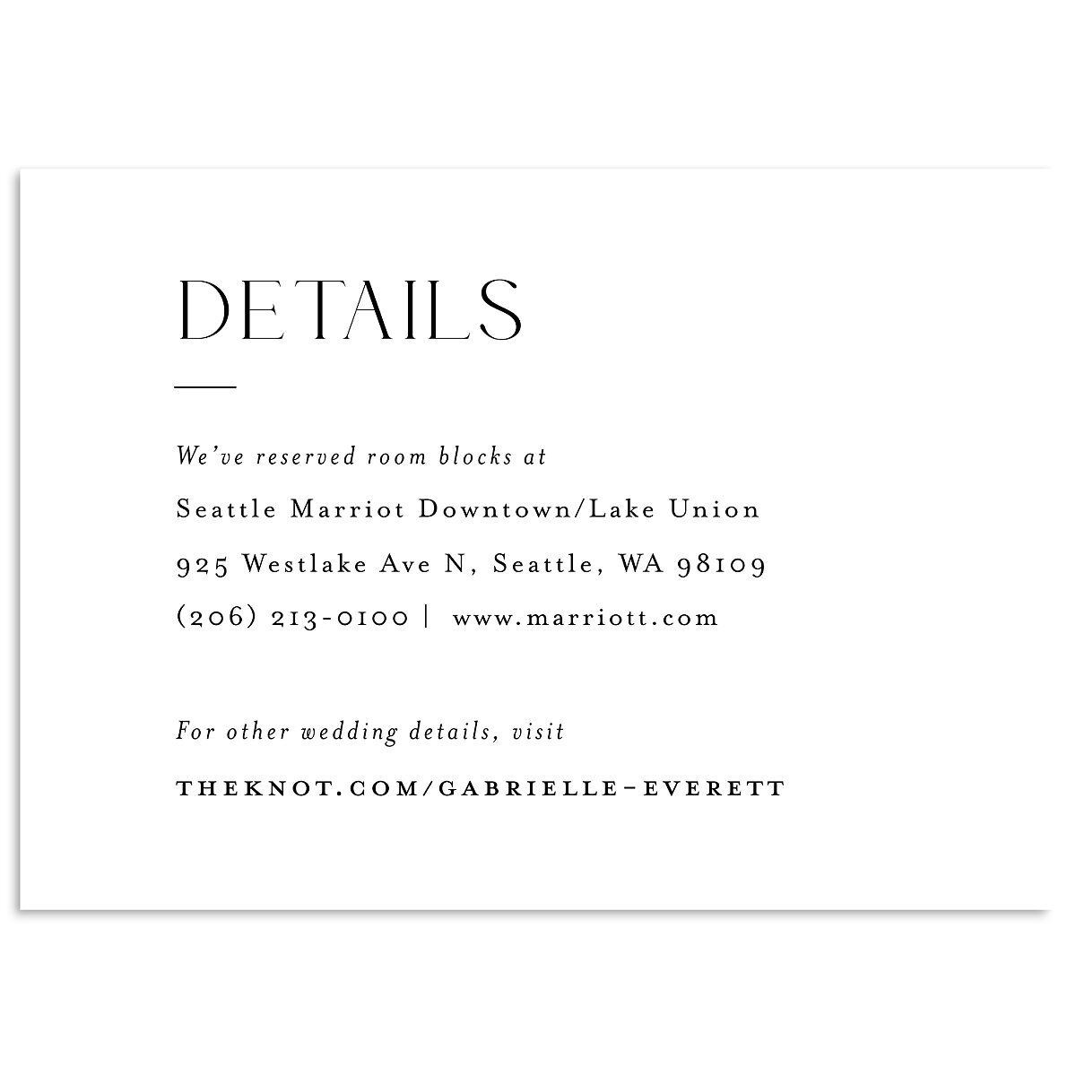 Opposites Attract Wedding Enclosure Cards