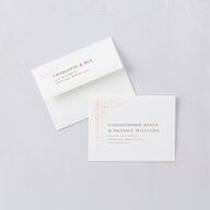 Enchanted Evening Save the Date Petite Cards Rust Signature smooth Blank No Standard