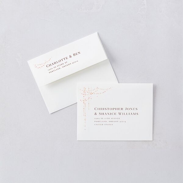 Enchanted Evening Save the Date Petite Cards Rust Signature smooth Blank No Standard