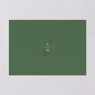 Woodsy Ferns Save The Date Cards Scottish Green Signature smooth Blank No