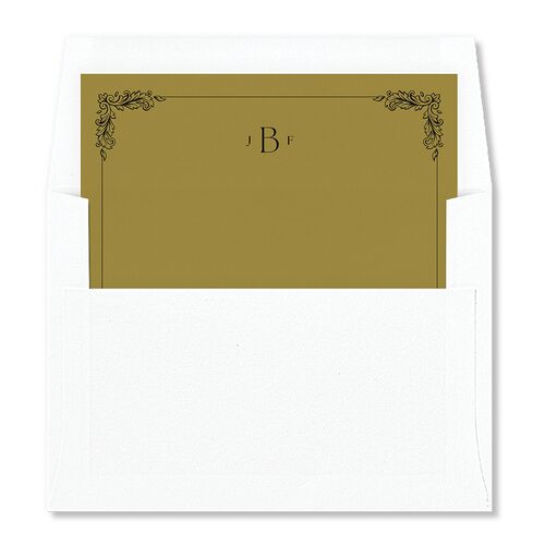 Black Tie Crest Envelope Liners Midnight Standard