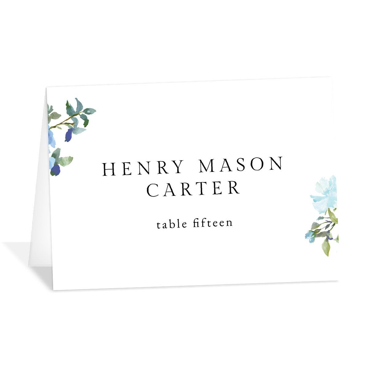 Minimal Floral Place Cards
