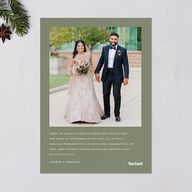 Classic Happy Holiday Cards Thyme Signature Blank Portrait  Standard
