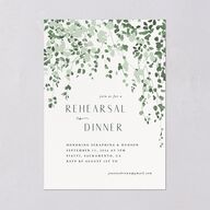 Cascading Florals Rehearsal Dinner Invitations Thyme Signature Blank