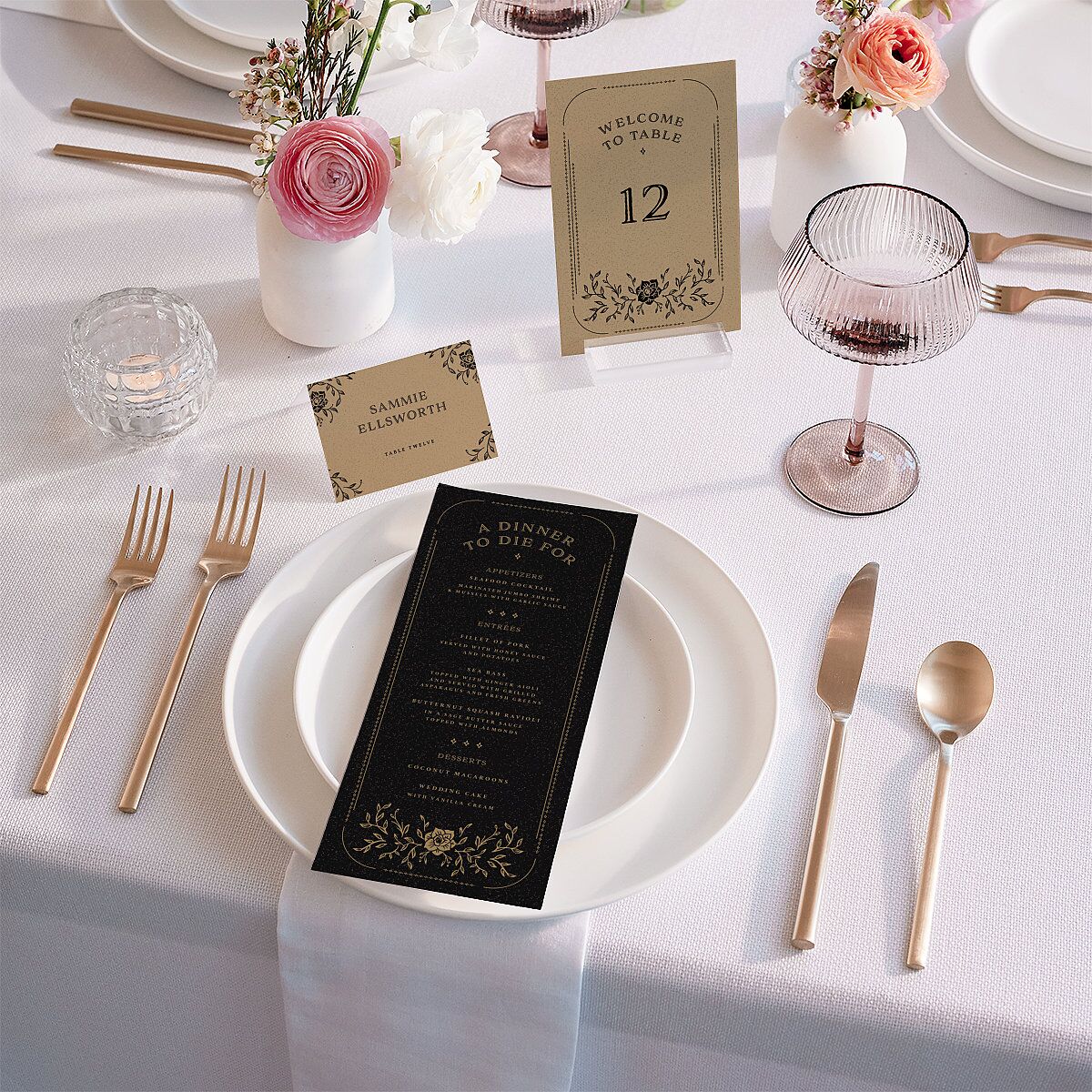 Skeleton Spirits Menus Licorice Signature