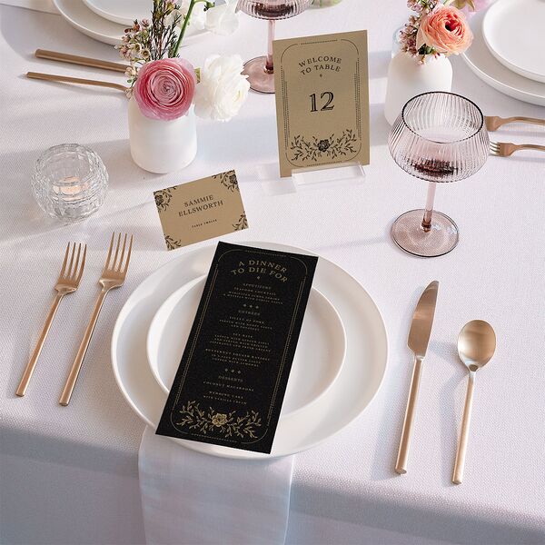 Skeleton Spirits Menus Licorice Signature