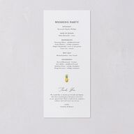 Charming Charleston Wedding Programs Pure White Signature