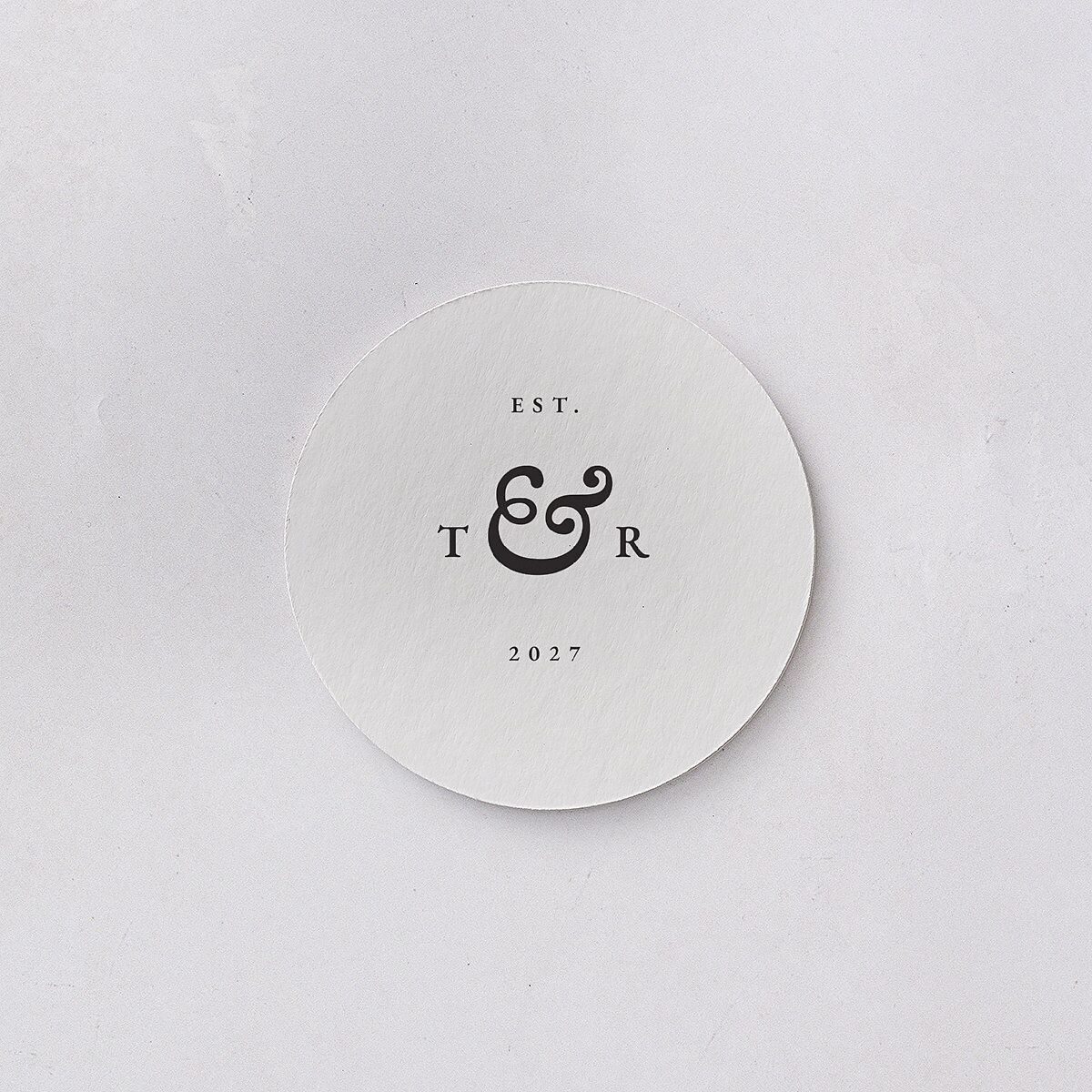 Newspaper Coasters Pure White Cardboard Circle