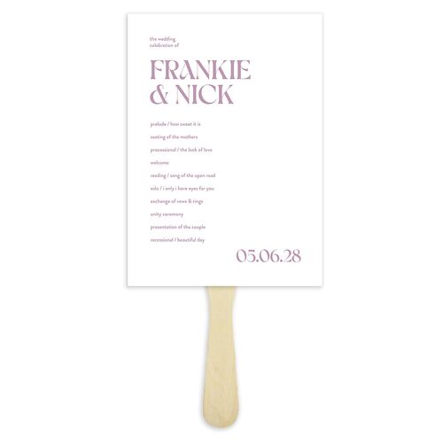 Checked Fan Programs Orchid Signature Standard