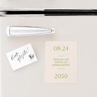 Modern Editorial Wedding Date Save The Date Magnets Meadow Magnet Paper