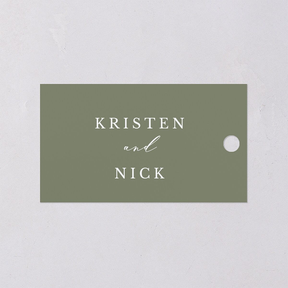 Eucalyptus Frame Favor Gift Tags — view 2