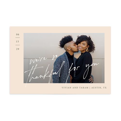 Just Love Thank You Postcards Sand