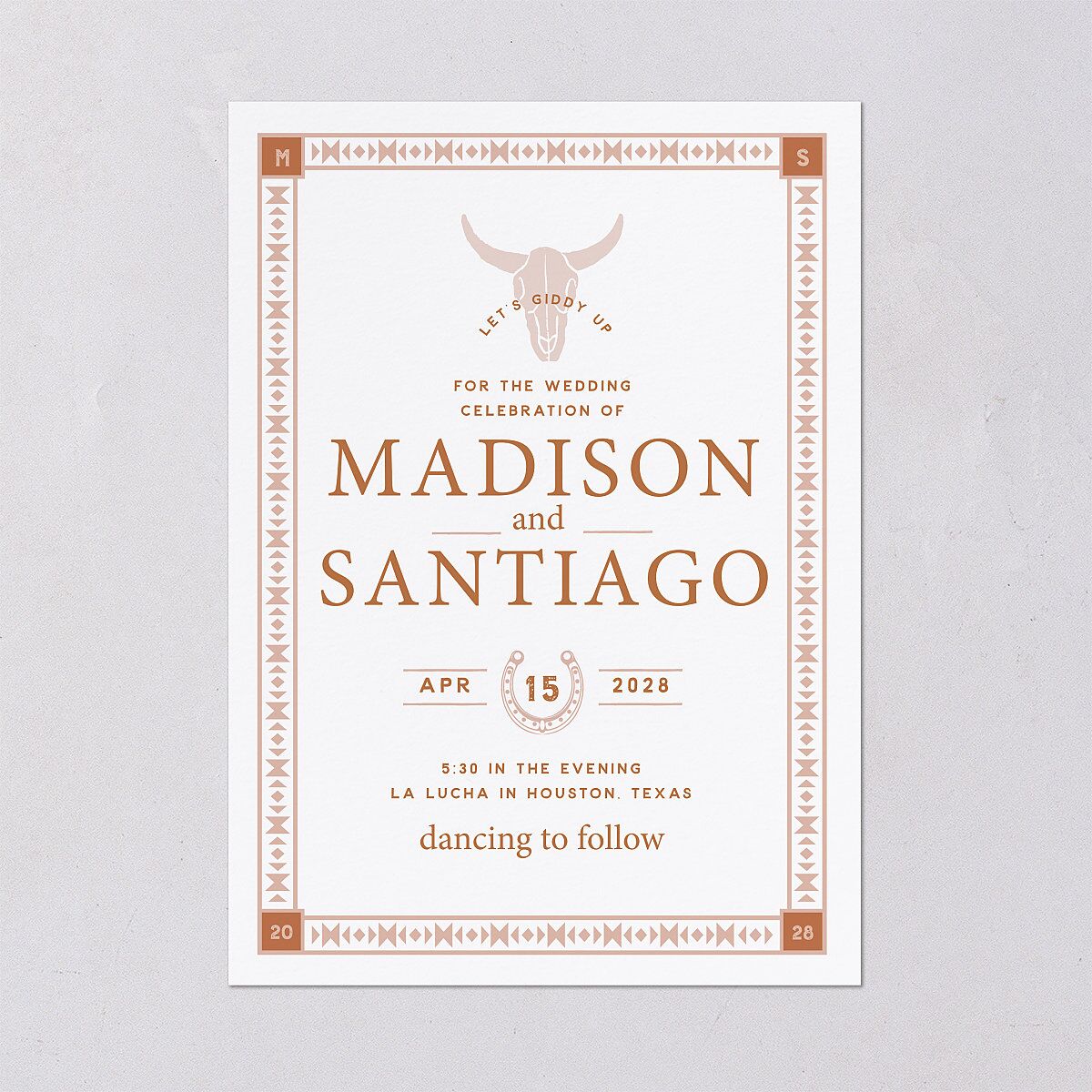 Hitched in Texas Wedding Invitations — view 2