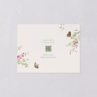 Rustic Butterflies Save the Date Petite Cards Scottish Green Signature smooth Blank No Standard