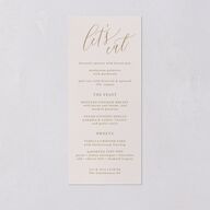 At Last Menus Linen Signature