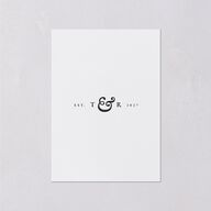 Newspaper Wedding Response Cards Pure White Signature Standard