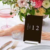 Autumn Romance Table Numbers Chocolate Signature