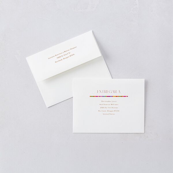 Serape de Sol Thank You Cards Gold Copper