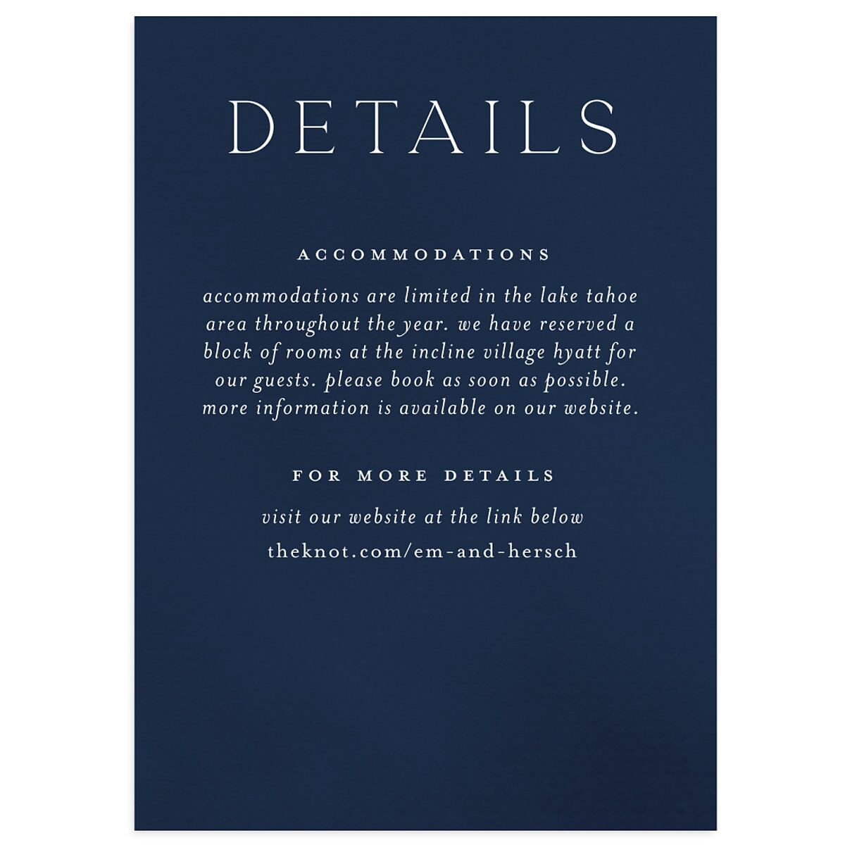 Mountain Sky Wedding Enclosure Cards