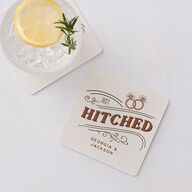 Western I do BBQ Coasters Saddle Cardboard Soft Square