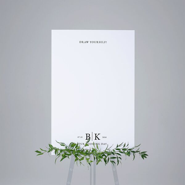 Blank Draw Yourself Standard Welcome Sign Large Pure White Standard Indoor Foam Core L Welcome