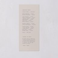 Vintage Script Wedding Programs Midnight Signature