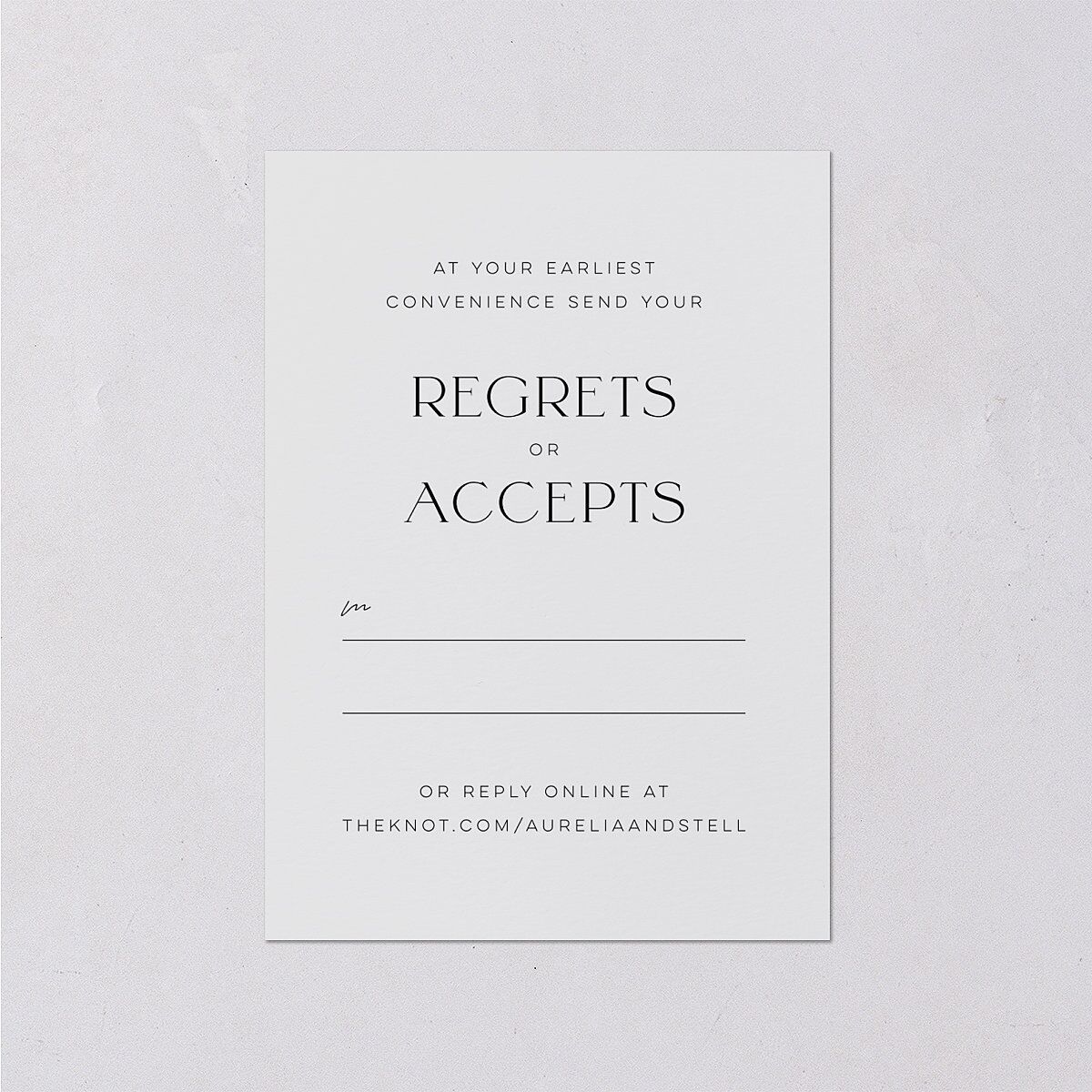 Starry Photo Foil Wedding Response Cards Midnight Gold Signature Standard
