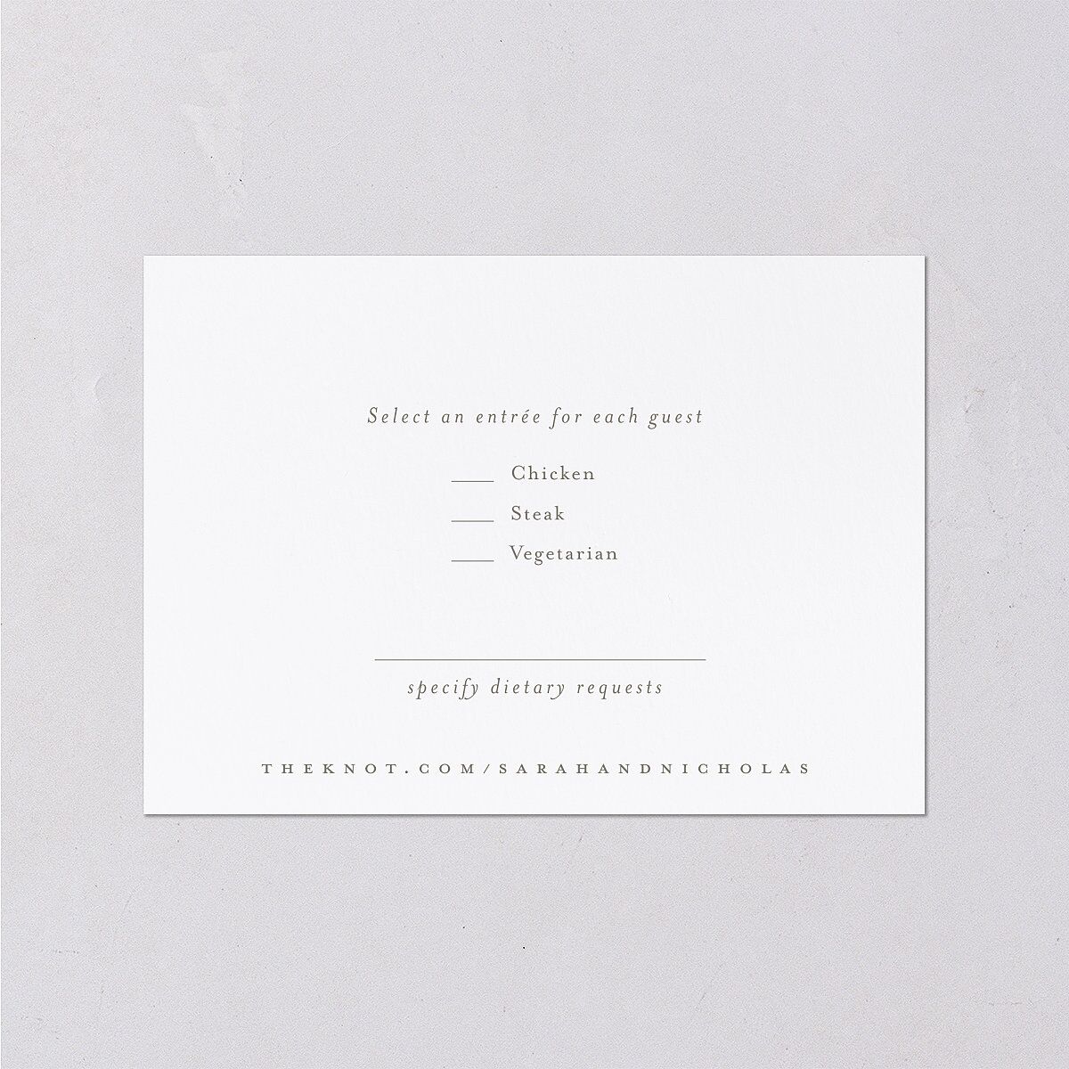 Greenery Altar Wedding Response Cards Thyme Signature Standard