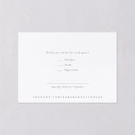 Greenery Altar Wedding Response Cards Thyme Signature Standard