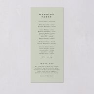 Dainty Frame Wedding Programs Thyme Signature