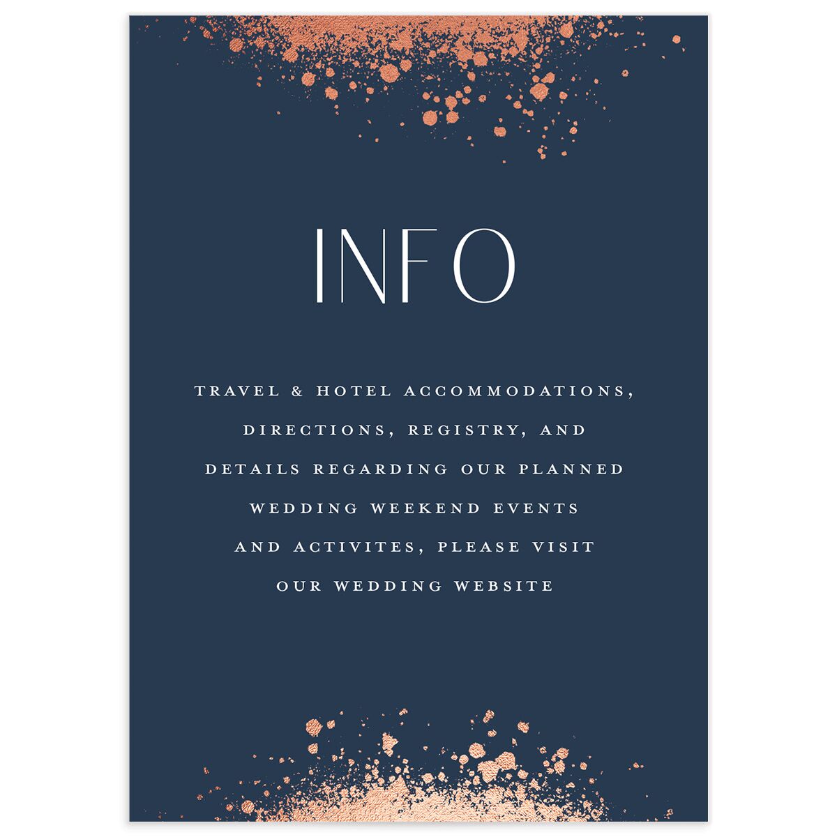 Elegant Eclipse Wedding Enclosure Cards