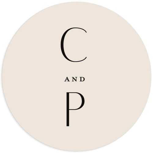 Elegant Eclipse Wedding Stickers Champagne