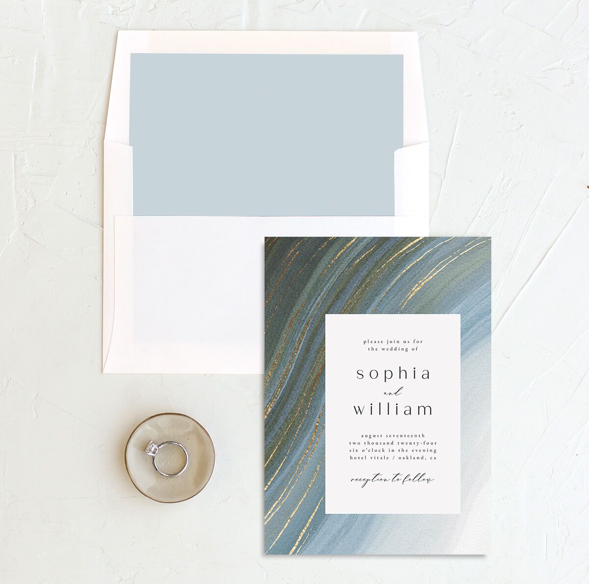Ethereal Wave Standard Envelope Liners Standard Zinc