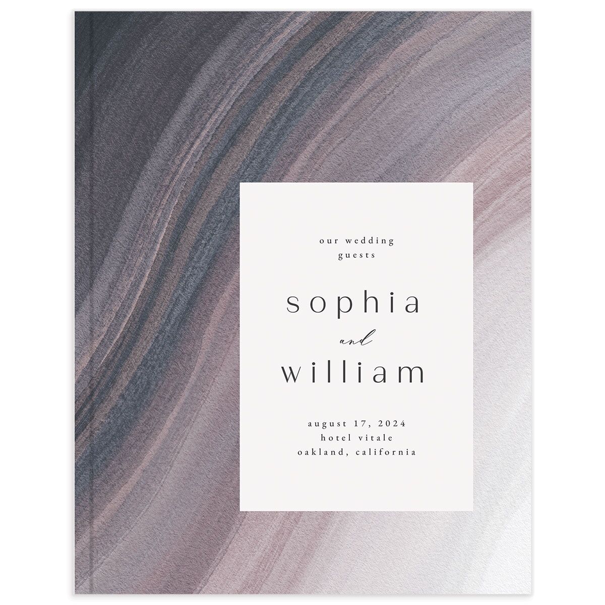 Ethereal Wave Wedding Guest Book