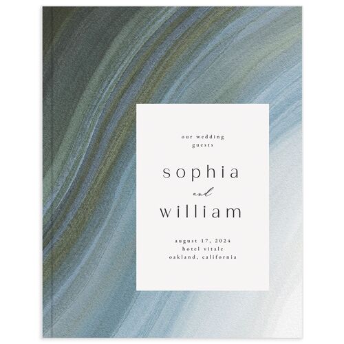 Ethereal Wave Wedding Guest Book - 