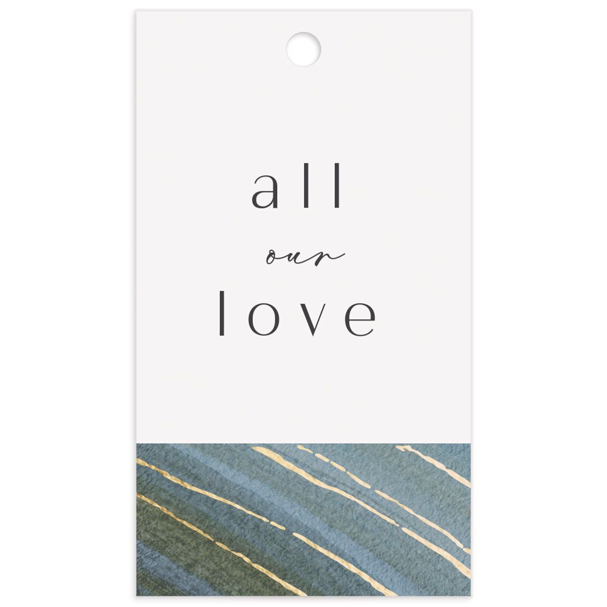 Ethereal Wave Favor Gift Tags front