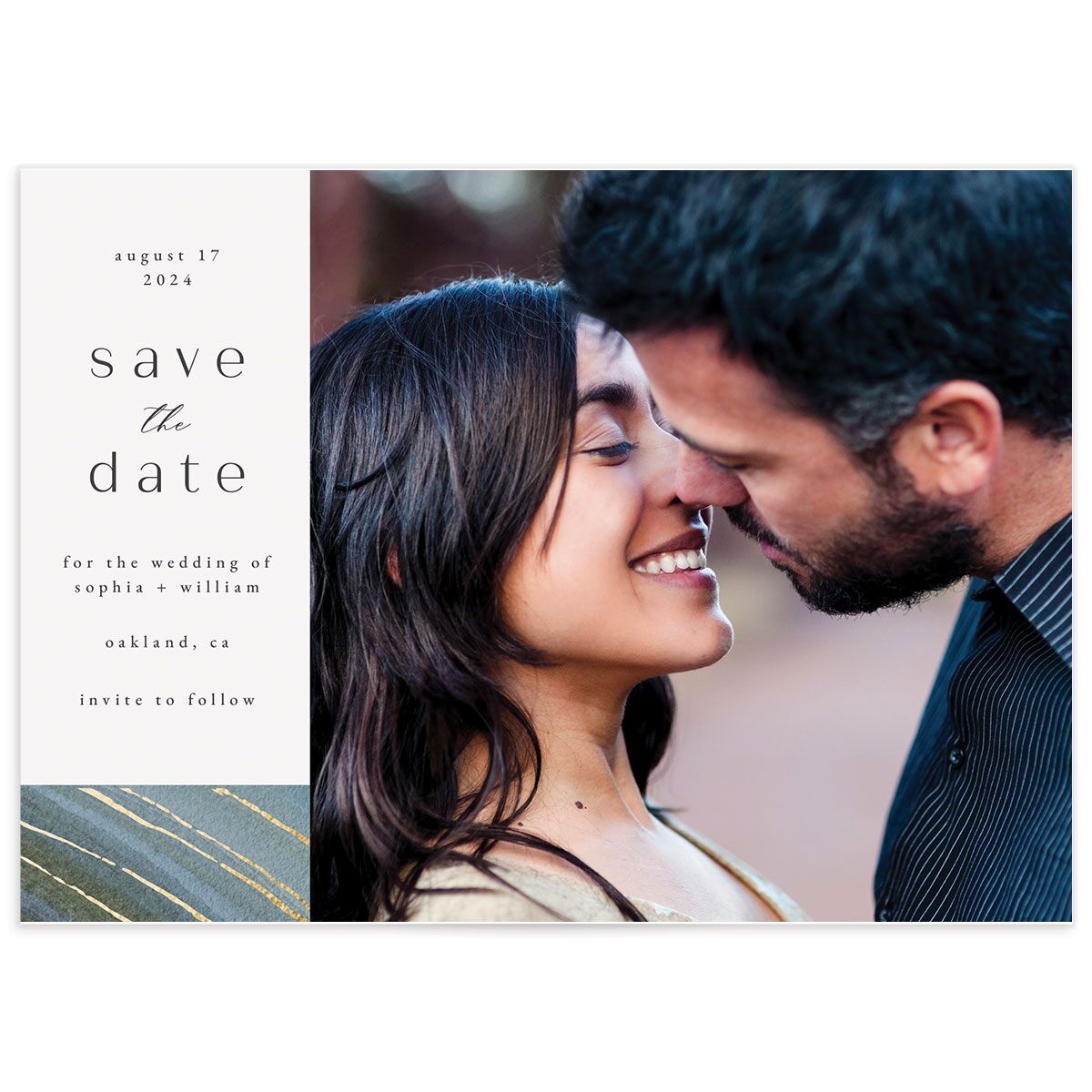 Ethereal Wave Save The Date Cards