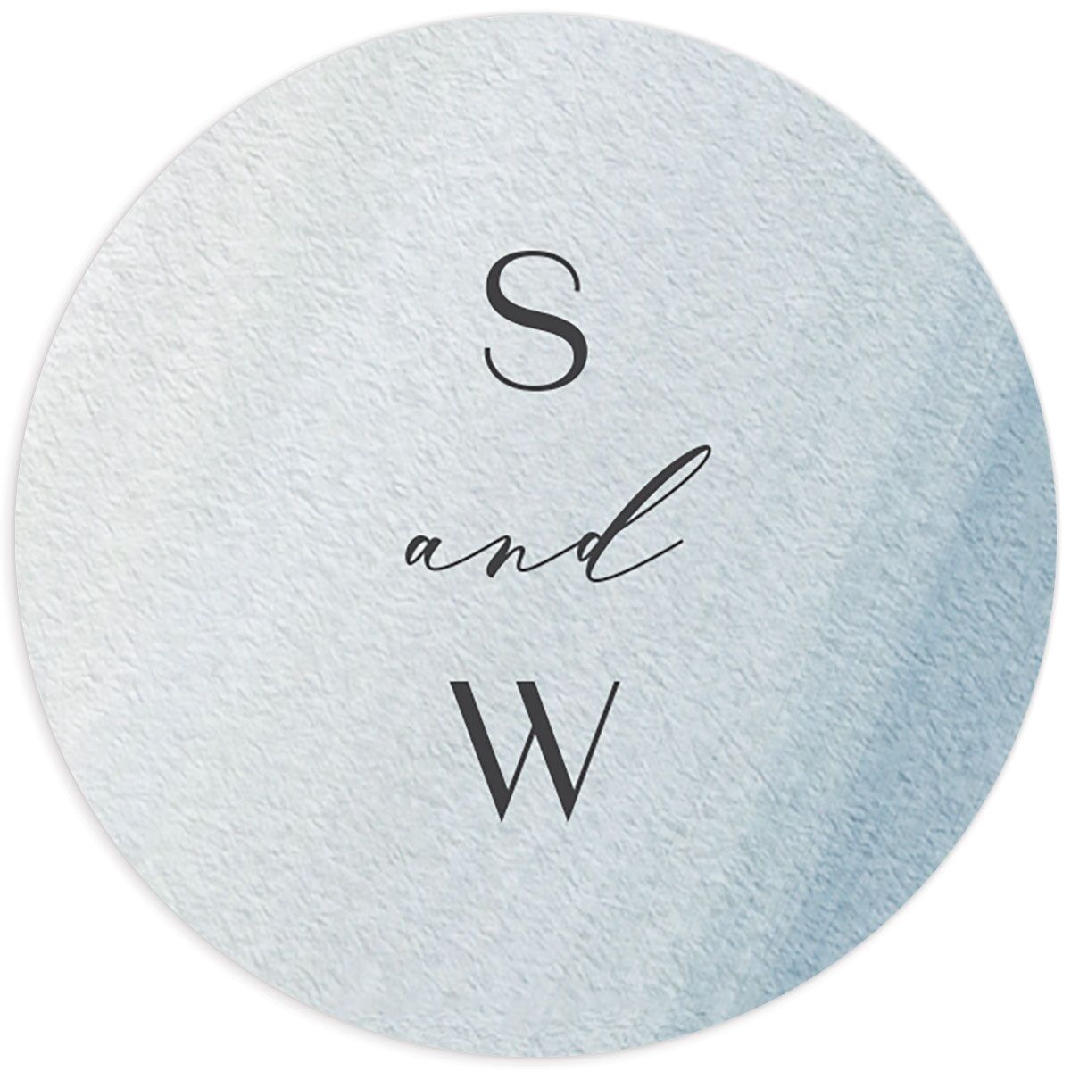 Ethereal Wave Wedding Stickers front
