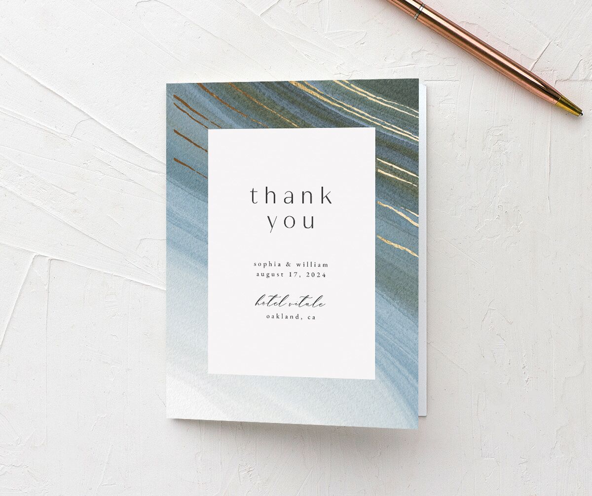 Ethereal Wave Thank You Cards front