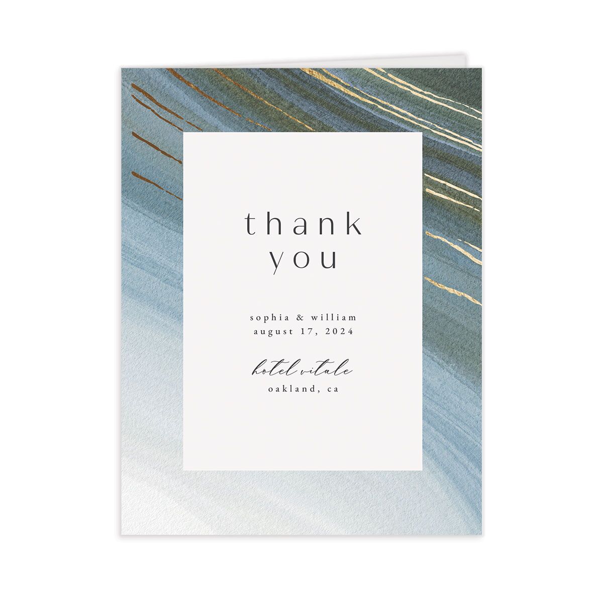 Ethereal Wave Thank You Cards