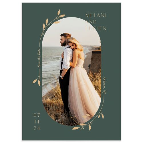 Delicate Leaves Save the Date Cards