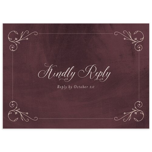 Ornate Nostalgia Wedding Response Cards - 