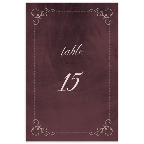 Ornate Nostalgia Table Numbers - 
