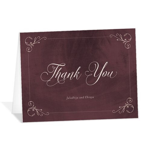 Ornate Nostalgia Thank You Cards - 