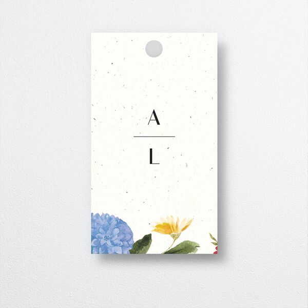 Blooming Dahlias Favor Gift Tags Regency Blue Signature