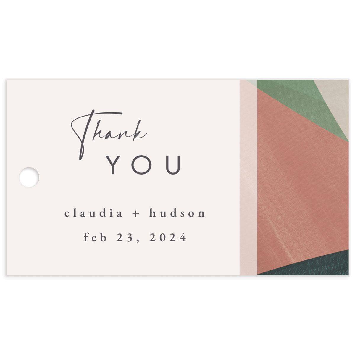 Abstract Geometric Favor Gift Tags